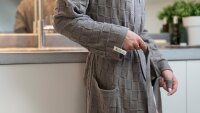 Knit Factory Ivy Bademantel L/XL Stonegreen