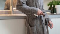 Knit Factory Ivy Bademantel S/M Anthrazit