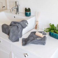 Knit Factory Ivy GästeHandtuch 40x30 cm Rot