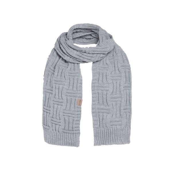 Knit Factory Bobby Schal 200x30 cm Glatt Grau