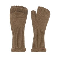 Knit Factory Cleo Handstulpen New Camel  Braun