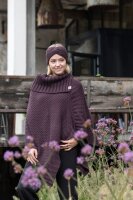 Knit Factory Nicky Poncho One Size Glatt Anthrazit