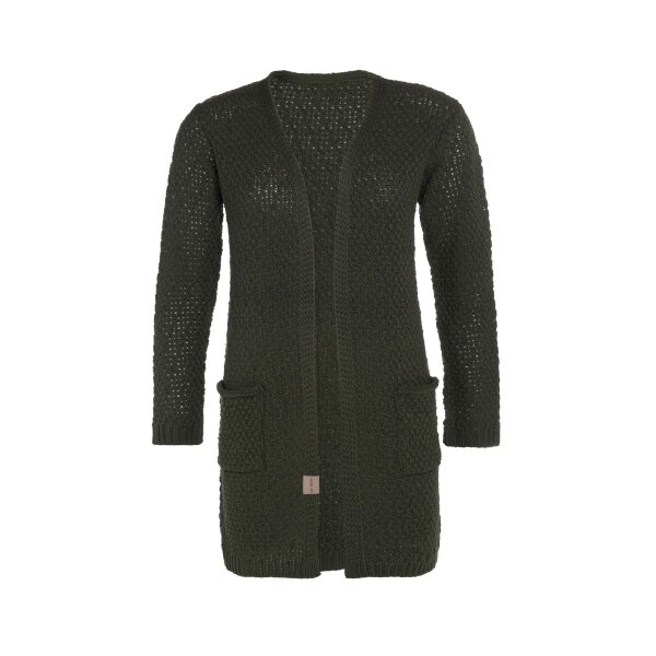 Knit Factory Luna Strickjacke 36/38 Glatt Gr&uuml;n
