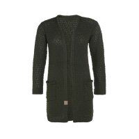 Knit Factory Luna Strickjacke 36/38 Glatt Gr&uuml;n