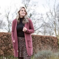 Knit Factory Luna Strickjacke 36/38 Glatt Gr&uuml;n
