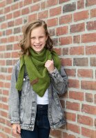 Knit Factory Coco DreiecksSchal 140x60 cm Glatt Braun
