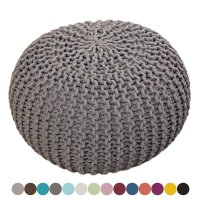 Soma Pouf Ø 55 cm Strickhocker Sitzpouf Sitzpuff...