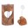 Soma Blumenvase Fotoständer Kartenhalter Hochzeitsgeschenk Hochzeitsdeko Set Mangoholz massiv (BxHxL) 12 x 20 x 5 cm