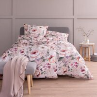 Estella Mako-Satin Bettwäsche 5 teilig Bettbezug 200 x 200 cm Kopfkissenbezug 2 x 80 x 80 cm + 2 x 40 x 80 cm Belmira rosa