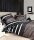 Janine Mako-Satin Bettwäsche 200X200+2x80x80 3 teilig   J. D. 8468-07-620 nougat-schwarz