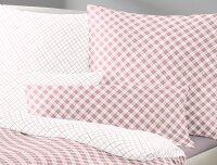 Irisette Mako-Satin Bettwäsche Set Bea 8254 rosa 135 x 200 cm + 1 x Kissenbezug 80 x 80 cm