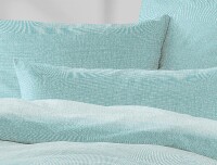 Irisette Mako-Satin Bettwäsche Set Carla 8253 jade 240 x 220 cm + 2 Kissenbezüge 80x80 cm