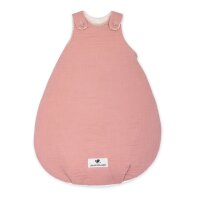 Julius Zöllner dusty rose Babyschlafsack Musselin 56x62