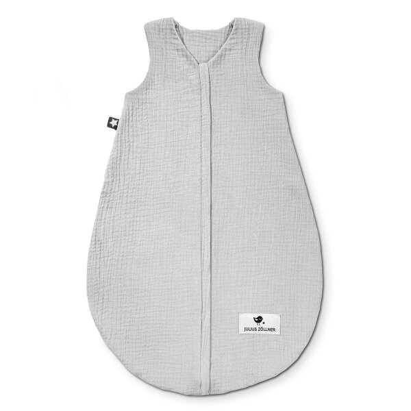 Julius Zöllner GmbH &Co.KG Schlafsack grau Sommerschlafsack Musselin 56/62 (BxLxH)  B=40 x L=62 x H=3 cm