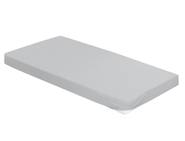 Irisette Mako-Jersey Spannbetttuch Jupiter 0008 silber 150 x 200 cm + 140-160 x 200 cm