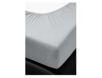 Irisette Mako-Jersey Spannbetttuch Jupiter 0008 silber 150 x 200 cm + 140-160 x 200 cm