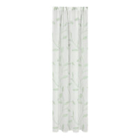 Gerster Schal mit Tunneldurchzug und Kräuselband Scherli Blattranke B = 140 x H =245 cmHalbtransparent Webware Floral mint