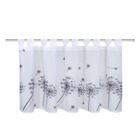 Gerster Bistro Digitaldruck B = 145 x H =50 cmTransparent Voile Pusteblumen anthrazit