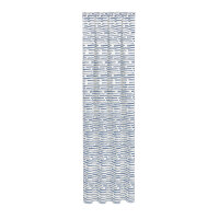 Gerster Schal mit Käuselband und Tunnelzug, 100%Baumwolle, GOTS zertifziert B = 140 x H =245 cmHalbtransparent Batist Streifen blau