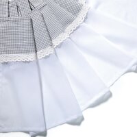 Gerster Bistro m. Schlaufen, kariert B = 150 x H =50 cmTransparent Webware Kariert grau