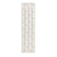 Gerster Schal mit Käuselband und Tunnelzug, 100%Baumwolle, GOTS zertifziert B = 140 x H =245 cmTransparent Webware Floral altrosa