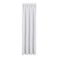 Gerster Schal mit Käuselband und Tunnelzug, 100%Baumwolle, GOTS zertifziert B = 140 x H =245 cmTransparent Webware Uni offwhite