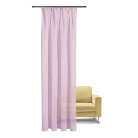 Gerster Schal mit Käuselband und Tunnelzug, 100%Baumwolle, GOTS zertifziert B = 140 x H =245 cmTransparent Webware Uni rosa