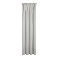 Gerster Schal mit Käuselband und Tunnelzug, 100%Baumwolle, GOTS zertifziert B = 140 x H =245 cmTransparent Webware Uni hellgrau