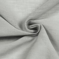 Gerster Schal mit Käuselband und Tunnelzug, 100%Baumwolle, GOTS zertifziert B = 140 x H =245 cmTransparent Webware Uni hellgrau