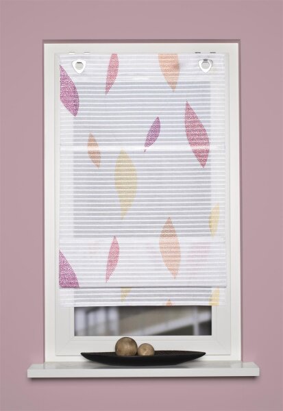 Home Wohnideen Magnetrollo Querstreifen Digitaldruck "Paolo" 130 x 80 cm Multicolor