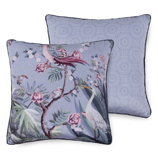 Descanso Microfaser Kissen 1 teilig Dekokissen 48 x 48 cm gefüllt Kissen Sarenza 9343.03.75 Grey