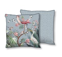 Descanso Microfaser Kissen 1 teilig Dekokissen 48 x 48 cm gefüllt Kissen Sarenza 9343.03.75 Grey