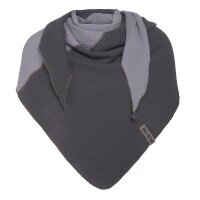 Knit Factory Fay Dreieckstuch 190x85 Anthrazit/Grau 190 x...