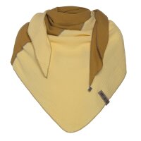 Knit Factory Fay Dreieckstuch 190x85 Ocker/Citrus 190 x...