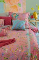 Pip Studio Perkal Bettwäsche Petites Fleurs Pink 155X220 155 x 220 cm + 1x 80 x 80 cm 1 Bettbezug, 1 Kissenbezug Rosa