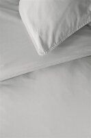 Beddinhouse Bettwäsche 100% Organic cotton, / , 144TC Organic Basic Light Grey + 1x 1 , 1 Hell 30x30, 76x68 Grau