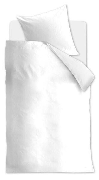 Beddinhouse Bettwäsche 100% Organic cotton, / , 144TC Organic Basic White + 1x 1 , 1 30x30, 76x68 weiß