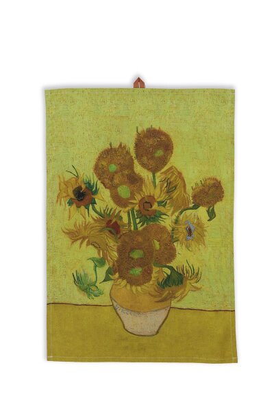 Beddinghouse x Van Gogh Museum Baumwolle Heimtextilie Sunflower Geschirrtuch - reine 1 Geschirrtuch 50 x 70 cm gelb