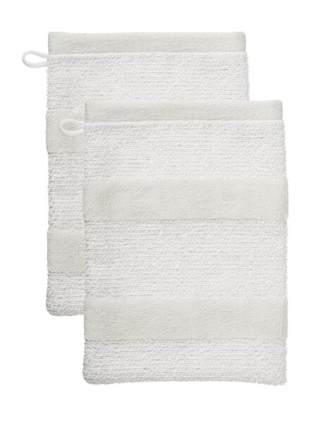 Beddinghouse Baumwolle Heimtextilie Sheer Stripe 3 x Waschlappen - Sand 100% , 600 GSM 3 x Waschlappen set von 3 16 x 22