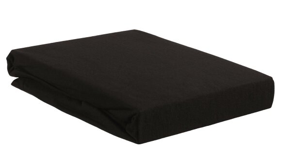 Beddinhouse Jersey Spannbettlaken , Baumwolle Hl Black /220 Cm Hh: 30 Cm /220 cm Steghöhe: 30 cm 1 160 x 200 schwarz