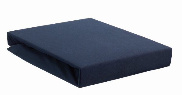 Beddinhouse Jersey Spannbettlaken -Elasthan Lycra Hl Indigo 70/ /220 Cm Hh: 35 Cm 70/ /220 cm Steghöhe: 35 cm 1 Indigo