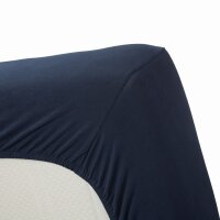 Beddinhouse Jersey Spannbettlaken -Elasthan Lycra Hl Indigo 70/ /220 Cm Hh: 35 Cm 70/ /220 cm Steghöhe: 35 cm 1 Indigo