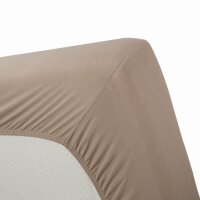 Beddinhouse Jersey Spannbettlaken -Elasthan Lycra Hl Taupe 70/ /220 Cm Hh: 35 Cm 70/ /220 cm Steghöhe: 35 cm 1 Taupe 80