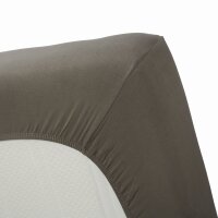 Beddinhouse Jersey Spannbettlaken -Elasthan Lycra Hl Warm Grey 70/ /220 Cm Hh: 35 Cm 70/ /220 cm Steghöhe: 35 cm 1