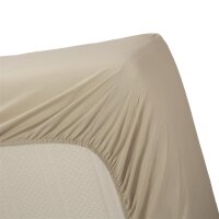 Beddinhouse Spannbettlaken Renforcé Percale Hl Sand /220 Cm Hh: 35 Cm /220 cm Steghöhe: 35 cm 1 Sand 90 x 210 natur
