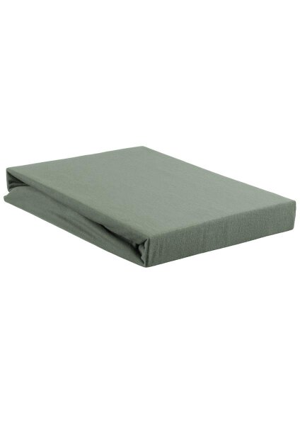 Beddinhouse Jersey Spannbettlaken , Baumwolle 160 Hl Green 80/ /220 80/ /220 cm Steghöhe: 30 cm 1 90x200, 90 x 200 grün