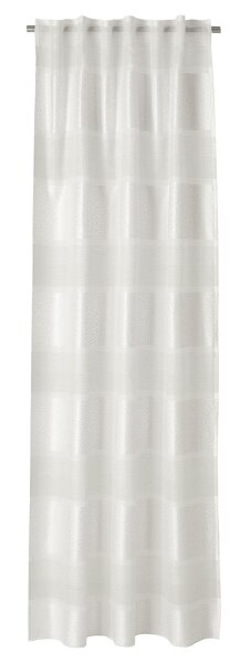 Neutex Schal mit Schlaufenband unten Beschwerungsband Ilma H x B 245 x 144 cm weiß-silber