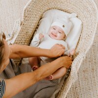 Babys Only Knotenmütze Melange khaki - 0-3 Monate Melange Jungs,Mädchen 0-3 mnd Einheitsgröße Grün