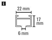 Gardinia Aluminium-Vorhangschienen Set 1-Lauf LUNA...