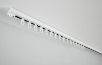 Gardinia Aluminium-Vorhangschienen Set 1-Lauf LUNA weiß weiß 160 cm